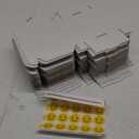 RLAVBL 6x4x1 Shipping Boxes Set of 50, White Corrugated Cardboard Box for Packing, Mailing, Business