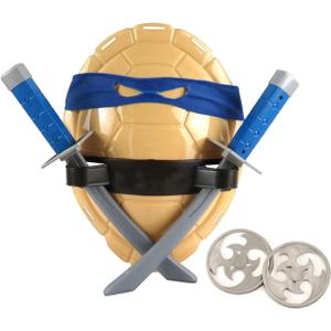 Turtle Shell for Kids Cosplay Halloween Cartoon Ninja Costume Party, Super Hero Cosplay Costume (Blue)