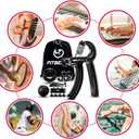 FitBeast Grip Strengthener Forearm Strengthener Hand Grips Strengthener Kit - 5 Pack Adjustable Resistance