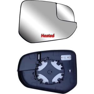 Replacement Passenger Right Side Mirror Glass Heated with Blind Spot Glass and Back Plate for Ford Transit Connect from 2014 to 2023