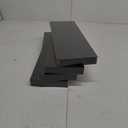 Fixwal Floating Shelves for Wall, Wall Mounted Rustic Wood Shelves for Bathroom, Living Room, Bedroom and Kitchen, Wall Shelves for Storage,Books,Room Decor (Black, Set of 4, 15.8 Inch)