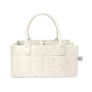 Mr. Pen- Baby Diaper Caddy Organizer, 1 Pack, Beige, Baby Caddy Organizer with Handle, Compact Size, Collapsible & Portable