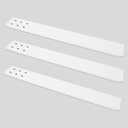 Countertop Support Bracket 3 Pack 20" Lx 2.5" W Hidden White Knee Wall Support Countertop Bracket 3/8" Thick Heavy Duty for Quartz/Granite/Wood/Concret Countertops Screws Included