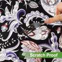 FUANGUI Spandex Rectangle Fitted Tablecloth, Rectangular Fitted Table Cloth Washable and Wrinkle Resistant Rectangular Patio Table Cover Table Protector for Party, Christmas, Thanksgiving, Banquet