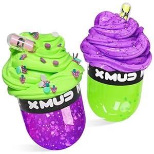 Trendy Slime Toy Capsule Slime Blueberry Cheese 200 ml 3+ Ages 2 Pack, Best By 04/15/2025