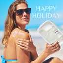 Kacctyen Clear Nylon Makeup Bag Preppy Cosmetic Bag Transparent Toiletry Pouch with Zipper Travel Skincare Toiletry Pouch Portable Cute Preppy Pencil Case for Girls Women School Stuff(Green Stripe)