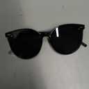 Livho Polarized Sunglasses, Retro & Oversized Shades for Women with Round Lenses Black