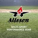 Alleson Athletic Boys Baseball Pants with Braid (White, L)