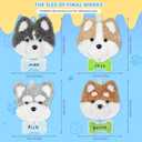 MOREJMTT Punch Needle kit-4 Embroidery kit for Beginners,Punch Needle Kits Adults Beginner,Needles, Curved Scissors, a Tool Storage Box, Easy-to-Follow Instructions, and Tutorial Videos-4 Dog