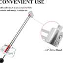 MILMUMU 1/4" Drive Beam Torque Wrench Precision Instrument-Compatible with SAE and MM Bicycle and Automotive Wrench -0-80 Inch-Pounds, 0-9 Newton Meters
