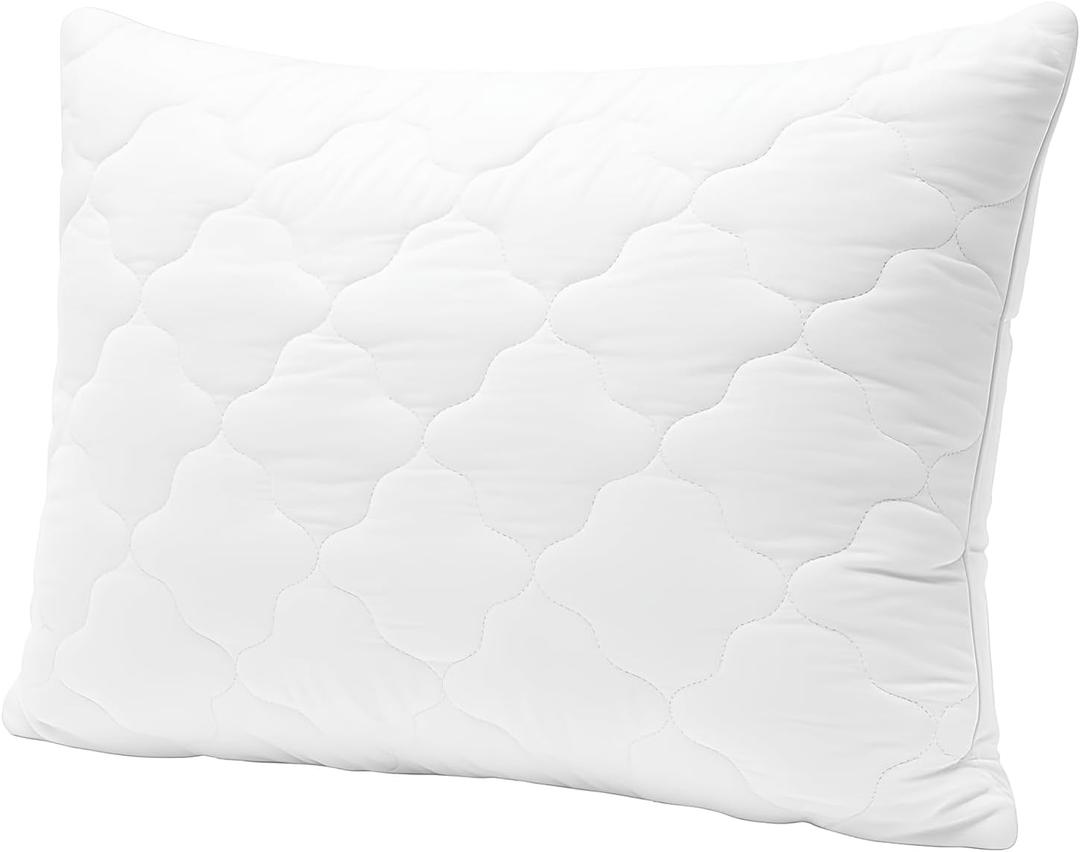 Yatas Bedding Superwashed Wool Pillow, for Back, Stomach or Side Sleepers, 100% Wool Filling, 20" x 30", Queen (Beige)