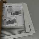Window AC Side Panels with Frame Set,Air Conditioner Accordion Filler Curtain Replacement for Window AC Units,Fits Most 8,000 BTU Units,White,2 Pack
