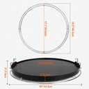 Non-Stick Ceramic Coated BBQ Griddle, Grill Plancha with Removable Handles