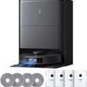 ECOVACS DEEBOT T30S AI Care Robot Vacuum and Mop, 11000Pa, TruEdge Adaptive Edge Mopping, ZeroTangle, AI Instant Re-mop, Hot Water Mop Washing, Self-Emptying & Refilling, Obstacle Avoidance