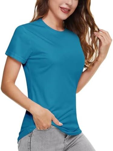 Boladeci Women's Sun Shirts UPF 50+ UV Protection Short Sleeve Rash Guard Quick Dry Lightweight Top T-Shirts Swim Shirt, Small