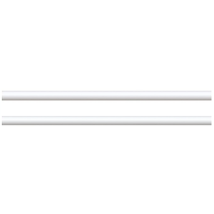 2, 1 in Diameter Single Curtain Rod for Windows Decorative Dippery Rods Adjustable Wings from 84 to 120 in, Adjustable Single Window Curtain Rod with Resin Final, Weather White