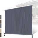 Outdoor Roller Shade 7'W x 8'H,Patio Shades Roll Up Outdoor Blind for Porch