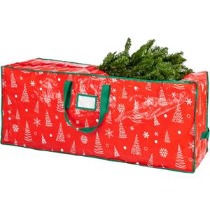 Handy Laundry Christmas Tree Storage Bag - Stores 7.5 Foot Artificial Xmas Holiday Tree, Zippered Bag, Durable Waterproof Material, Carry Handles. Protects Against Dust, Insects and Moisture.