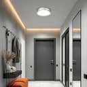 Run Bison 18IN Double Ring LED Flush Mount Ceiling Light Fixture, 28W, 2200LM, with 5CCT 2700K-5000K Adjustable, Dimmable Modern Ceiling Light for Bedroom, Kitchen, ETL Listed - 1PK