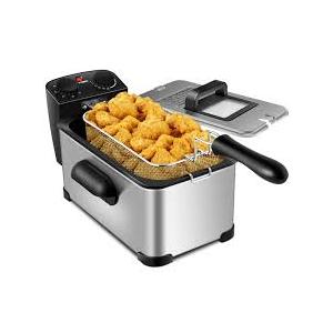 Gourmia 3.2 Qt Countertop Deep Fryer with Adjustable 280–380°F Control and Digital Display