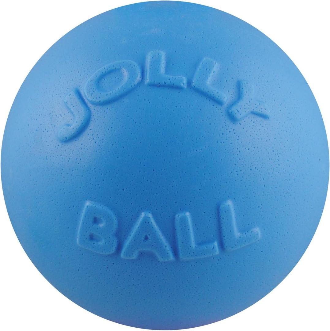 Jolly Pets Bounce-n-Play Dog Toy Ball, 8 Inches/Large, Blueberry, (Model: 2508 BB)