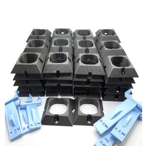 Mounting Brackets/Clips 100FT Set fits Govee PRO Permanent Outdoor Lights (60 Mounts for Set +2 Free, Black)