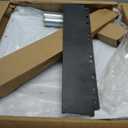 24"x24" Stainless Steel Quarter Fender 2PCS with Bracket fit for Semi Truck