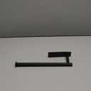 theaoo Paper Towel Holder - Under Cabinet Paper Towel Holder for Kitchen, Adhesive Paper Towel Roll Rack for Bathroom Towel, Wall Mounted Matte Black Paper Towel Rack, SUS304 Stainless Steel