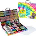 Crayola Inspiration Art Case Coloring Set - Tie-Dye (140ct), Essential Easter Basket Stuffers, Art Supplies Set For Kids, Travel Drawing Kit, Gift for Girls & Boys, Ages 5+ [Amazon Exclusive]