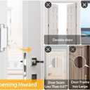 EverPlus Home Security Door Lock for Kids Safety, Childproof Reinforcement Latch for Front Door Withstand 800 lbs for Inside Swinging Doors, Upgraded Metal Child Safety Lock Defend Home