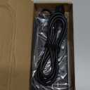 Surge Protector Power Strip - Nuetsa Flat Plug Extension Cord with 8 Outlets and 4 USB Ports, 6 Feet Power Cord (1625W/13A), 2700 Joules, ETL Listed, Black