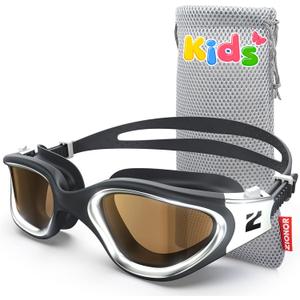 ZIONOR Kids Swim Goggles, G1MINI Ultra Photochromic Polarized Swimming Goggles Boys Girls