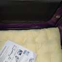 Collapsible Dog Travel Crate,Portable Soft-Sided Pet Carrier Extra Large Cat Carrier with Soft Plush Plush Mat for Indoor and Outdoor,28x20x20in,Purple