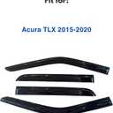IG Window Visors Fit for 2015-2020 Acura TLX, Out-Channel Rain Guards Vent Wind Deflectors 4PC, Car Accessories for 15-20 Acura TLX