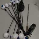 Mikikit Halloween Solar Eyeball Pathway Lights Led Outdoor Decorations for Garden Party Spooky Solar Powered Eyeball Lights for Halloween Christmas