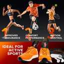 Running Athletic Shoe Insoles Men Women - Sport Insole - Shock Absorption Inserts - Walking Hiking Hockey Tennis Basketball - Orthotic Comfort Cushions Inserts Sneakers