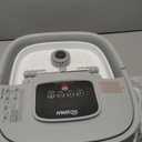 HOSPAN Collapsible Foot Spa with Heat, Bubble, Red Light, and Temperature Control, Foot Bath Massager with 8 Shiatsu Massage Rollers, Pedicure Foot Spa for Relaxation and Stress Relief (Gray)