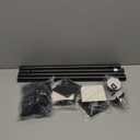 Adjustable Closet Rods for Hanging Clothes 17 to 108 inch Black Heavy Duty clothes rod for closet, Laundry, Bathroom, RV Closet Organization and Storage(Extra long)