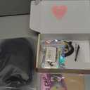 BEAUTIFA Black Wig for Women, Long Black Wavy Wig Middle Part 26 Inch Black Wigs Natural Looking Heat Resistant Synthetic Wig for Daily Party Use