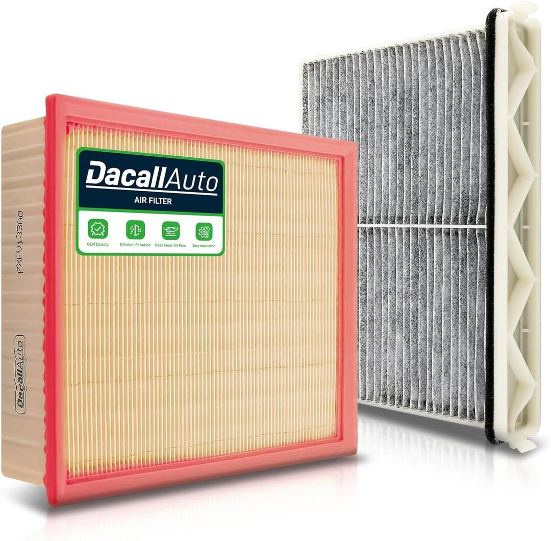 Activated Carbon Cabin & Engine Air Filter Set fit for Mazda CX-90 3.3L L6 2024-2025 (MHEV), for Mazda CX-70 3.3L L6 2025 (MHEV), Replace Part NO. KR9P61J6X PXFV133A0