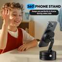 Foldable Magnetic Phone Holder  Double-Sided Suction & Strong Magnet Mount for All Smartphones, Hands-Free Stand for Car, Desk, Mirror, Gym & Wall (Black)