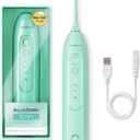 AquaSonic Icon Water Flosser for Teeth  Cordless Rechargeable Oral Irrigator  Waterproof, Portable Dental Cleaning with Jet Tip  Braces Home Travel - Mint