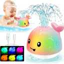Bath Toys For 1 Year Old Girls, Pool Water Table Infant Baby Toy 6-12-18 Months, Whale Water Spray Toy, 1st Birthday Gifts For Girls,One 1 2 3 Year Old Boys Girls Gifts, Baby Toddler Shower Gifts (Pink)