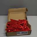 12 Pieces 8 Inch Red Cheer Bows Glitter Jumbo Cheerleading Bow with Elastic Ponytail Holder Bow Hair Tie Band Hair Accessories for School Girls Toddlers