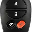 KeylessOption Key Fob Replacement for 2004 2005 2006 2007 2008 2009 2010 2011 2012 2013 2014 2015 2016 2017 2018 Toyota Sienna Keyless Entry Remote Control, 4-Button GQ43VT20T, Self Programming