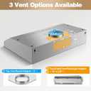 SNDOAS Under Cabinet Range Hood 30 inch,Stainless Steel Ducted/Ductless Range Hood with Touch/Gesture/Remote Control,700CFM & 3-Speed Kitchen Stove Vent Hood,Baffle Filters,3 Air Vents