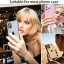 Compatible for iPhone 11, 11 Mini, 11 Pro & iPhone 11 Pro Max Camera Lens Protector (3+1 Pack) - Bling Sparkling Glitter, Anti-Scratch Camera Cover with Tempered Glass, Case Friendly (Pink)