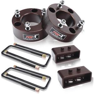 3" Front +2" Rear Leveling Lift Kit for 2004-2020 F150, 3" Front and 2" Rear Full Suspension F150 2WD 4WD Leveling Kit Including Strut Spacers, Blocks & Extended U-Bolts