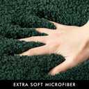 MIULEE Dark Green Bathroom Runner Rugs, Soft Absorbent Microfiber Long Bath Rugs Non Slip Quick Dry Fluffy Bath Mats for Bathroom Floor, Machine Washable, 24x60 Inch