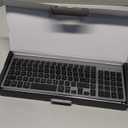 SABLUTE Wireless Keyboard and Mouse Combo Backlit - Compact Quiet Keyboard with RGB Mouse, Rechargeable, Slim, Sleep Mode, Portable Cordless Keyboard Mouse Set for Mac, Windows, Laptop (Space Gray)